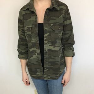 Camo button up shirt